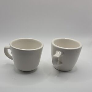 Homer Laughlin White Coffee Cups